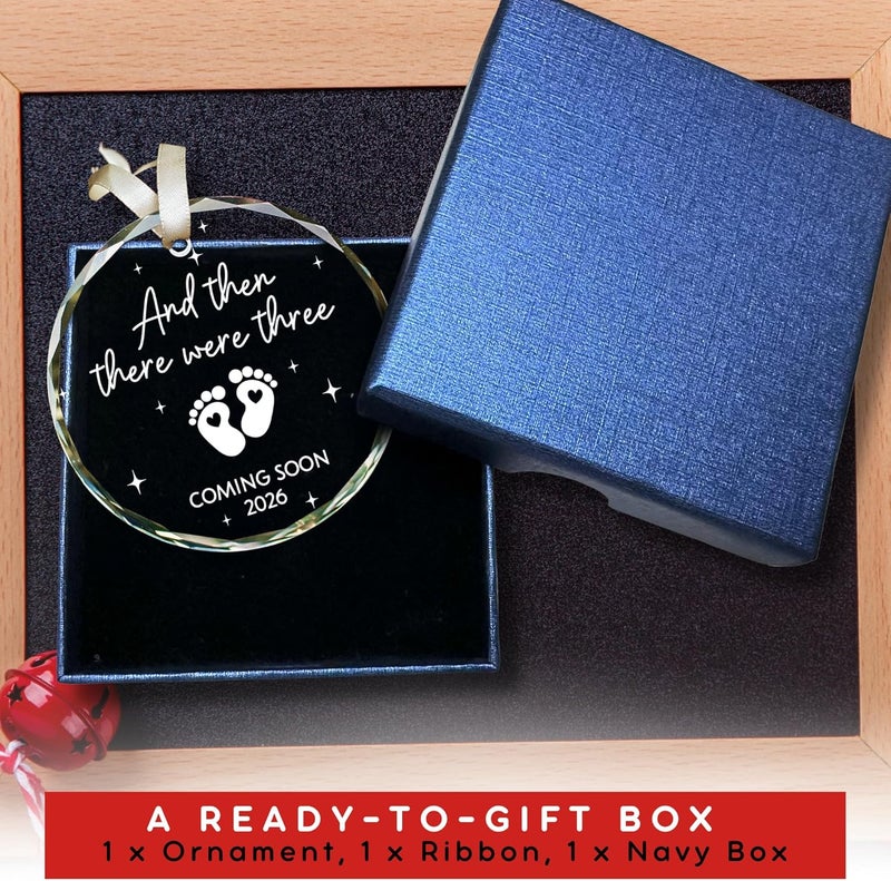 SUCHAGIFT Gifts for Expecting Parents - Expecting Parents to Be Unique Gifts - Baby Pregnancy Announcement Gift Ideas for Husband, Family - Baby Ornament 2026 - Glass Pregnancy Announcement Ornament - Image 4
